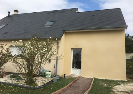 Extension de maison en parpaing à Moncé-en-Belin