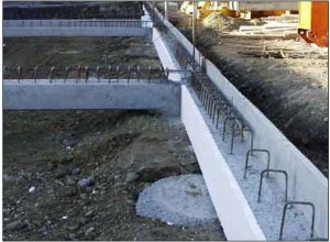 Coulage de poutre en béton à Palluel