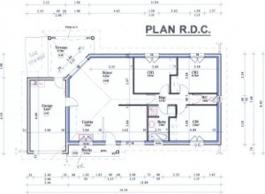 Plans d'avant projet à Pinthières à Pinthières