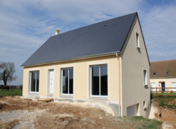 Ravalement des murs de maisons neuves à Vierville-sur-Mer à Vierville-sur-Mer