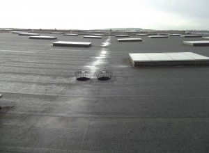 Étanchéité goudronnée sur toit-terrasse sur bâtiment industriel à Sarralbe