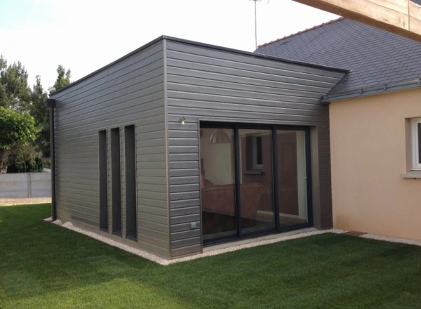 Extension de maison en bois à Amayé-sur-Orne