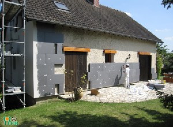 Isolation extérieure en panneaux polystyrène expansé (PSE) à Château-sur-Allier