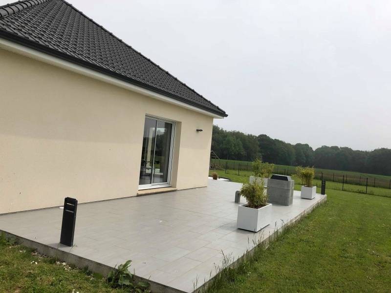 Dalle béton / terrasse béton  à Le Mesnil-Caussois